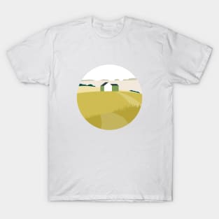 Meadow Landscape Minimalist T-Shirt